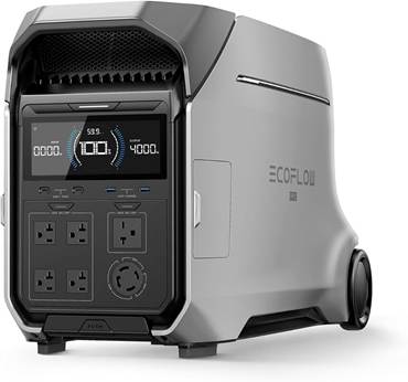 EF ECOFLOW DELTA Pro 3 Station d'alimentation portable, batterie LFP 4000  Wh, extensible jusqu'� 48 kWh, sortie 120/240 V 4000 W AC, g�n�rateur ...